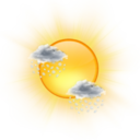 moderate or strong snow shower